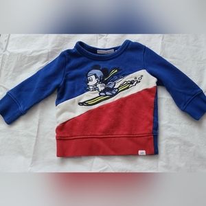 Disney X Gap Skiing Mickey Mouse Sweatshirt